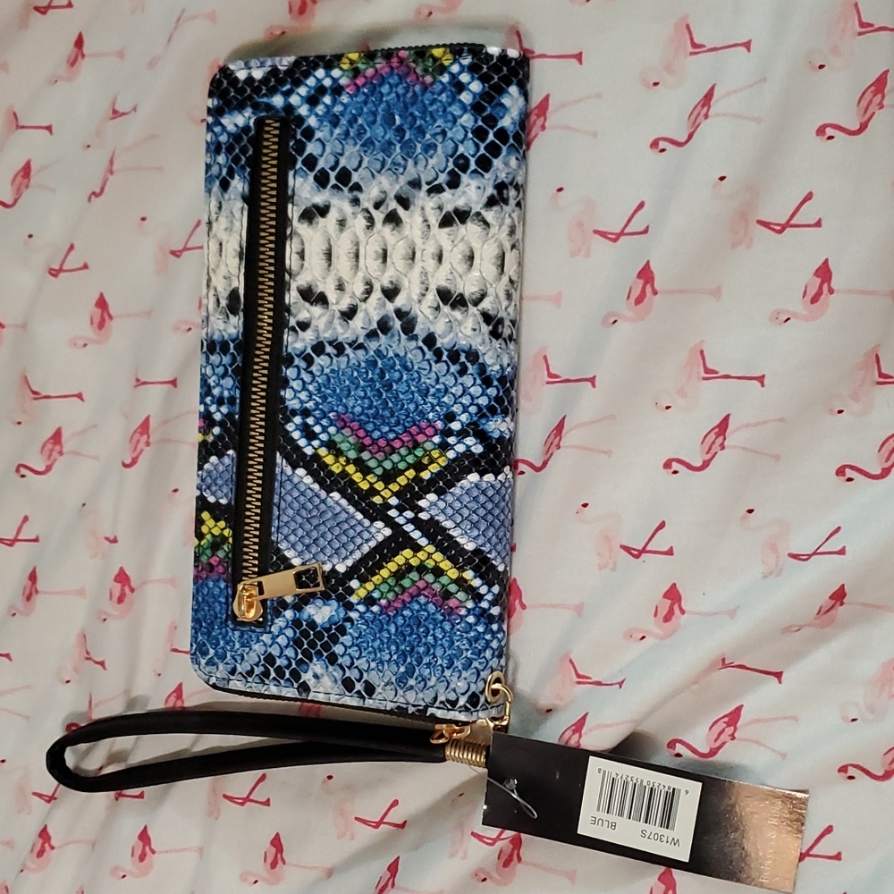 Rebecca & Rifka Python Snake Faux Leather Wallet - Picture 2 of 8
